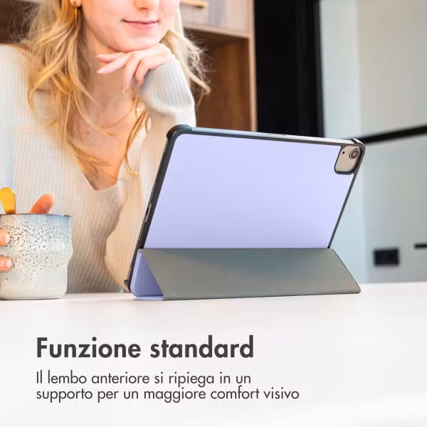 imoshion Trifold Klapphülle Apple iPad 11 (2025) 11 Zoll A16 / iPad 10 (2022) 10.9 Zoll - Lila