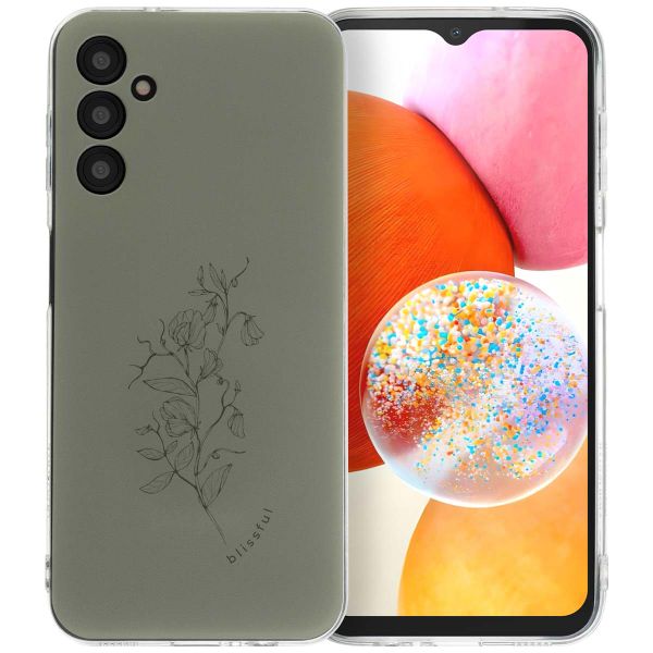 imoshion Design Hülle für das Samsung Galaxy A14 (5G/4G) - Floral Green