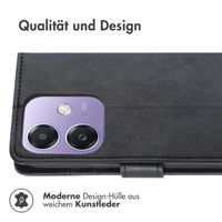 imoshion Luxuriöse Klapphülle für das Oppo A40 4G / Oppo A40M 4G / Oppo A60 5G - Schwarz