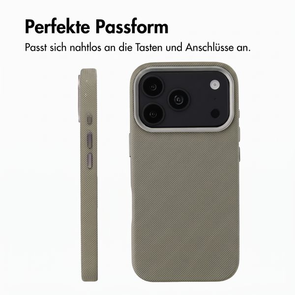 Accezz Mesh Backcover mit MagSafe Apple iPhone 17 Pro - Dunkelgrau