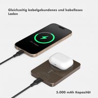 Selencia Vivid Powerbank 5.000 mAh - MagSafe und Qi - Desert Gold / Autumn Muse