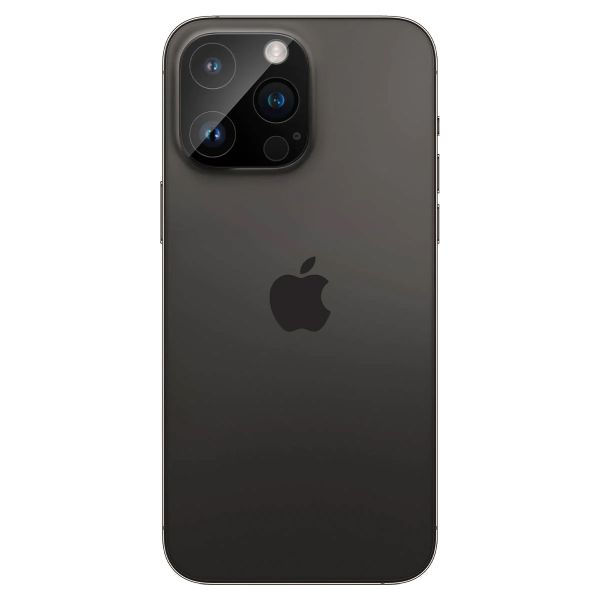 Spigen GLAStR Kameraprotektor aus Glas 2er-Pack für das Apple iPhone 14 Pro / 14 Pro Max - Schwarz