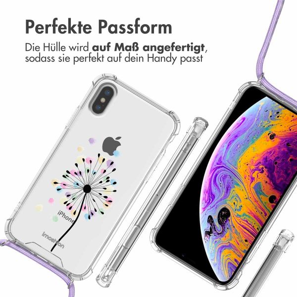 imoshion Design Hülle mit Band Apple iPhone X / Xs - Sandstone Dandelion