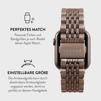 Burga Edelstahlarmband für das Apple Watch Series 1 bis 10 / SE / Ultra (2) (44/45/46/49 mm) - Chic Royal - Rose Gold