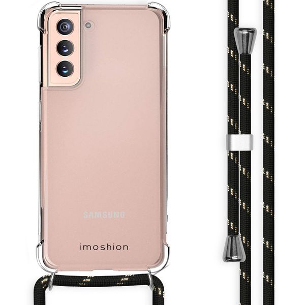 imoshion Backcover mit Band Samsung Galaxy S21 - Schwarz & Gold