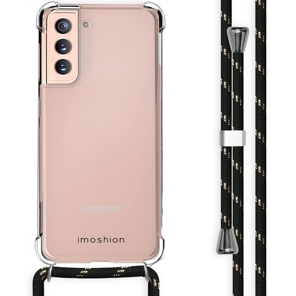 imoshion Backcover mit Band Samsung Galaxy S21 - Schwarz / Gold