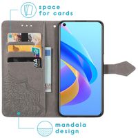 imoshion Mandala Klapphülle für das Oppo A76 (4G) - Grau