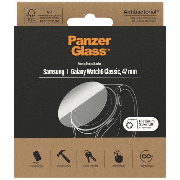 PanzerGlass ﻿Displayschutzfolie für die Samsung Galaxy Watch 6 Classic - 47 mm