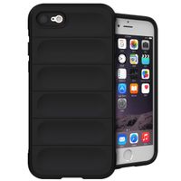 imoshion EasyGrip Back Cover für das iPhone SE (2022 / 2020) / 8 / 7 - Schwarz