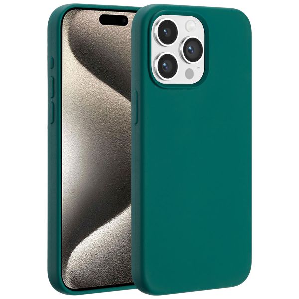 Accezz Liquid Silikoncase mit MagSafe iPhone 15 Pro Max - Forest Green