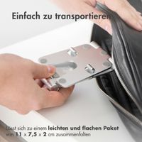 imoshion Aluminium-Handyhalter Schreibtisch - Verstellbar - Universal - Silber