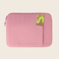 imoshion Laptop-Hülle mit Staufach 15-16 Zoll - Laptop Sleeve - Candy Pink