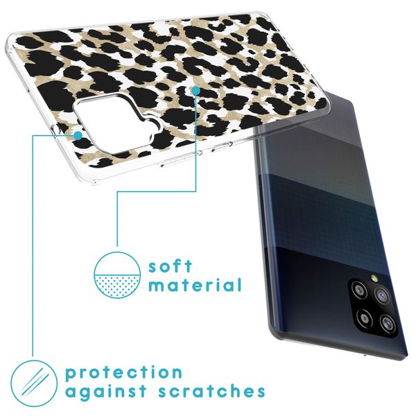 imoshion Design Hülle für das Samsung Galaxy A42 - Leopard / Schwarz