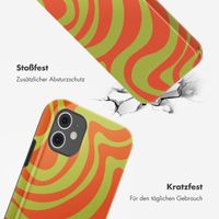 Selencia Vivid Back Cover Apple iPhone 11 - Wavy Swirl Orange Fern