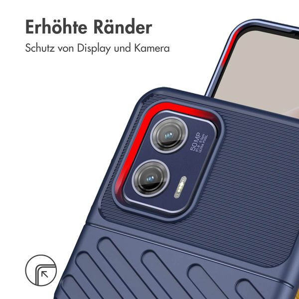 imoshion Thunder Backcover für das Motorola Moto G73 - Dunkelblau