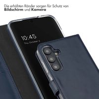 Selencia Echtleder Klapphülle Samsung Galaxy S24 FE - Blau