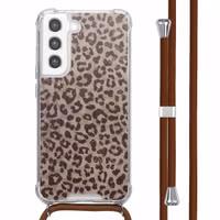 imoshion Design Hülle mit Band Samsung Galaxy S21 FE - Leopard Mood