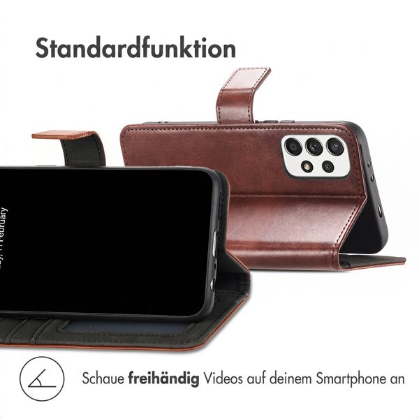 imoshion Luxuriöse Klapphülle Samsung Galaxy A32 (4G) - Dunkelbraun