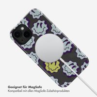 Selencia Vivid Rückabdeckung mit MagSafe Apple iPhone 14 - Wavy Smiley Green