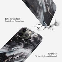 Selencia Vivid Back Cover Apple iPhone 15 Pro Max - Chic Marble Black