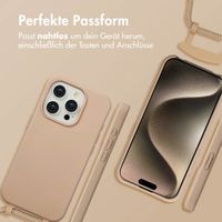 imoshion Color Backcover mit abnehmbarem Handykette und MagSafe Apple iPhone 15 Pro - Nude