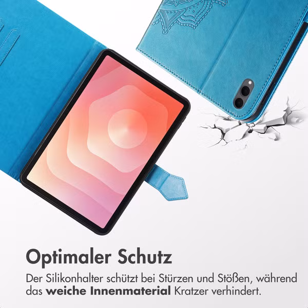 imoshion Mandala Klapphülle Samsung Galaxy Tab S11 Ultra - Türkis