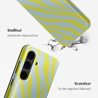 Selencia Vivid Back Cover Samsung Galaxy S24 - Zebra Winter Sky Titanium Yellow