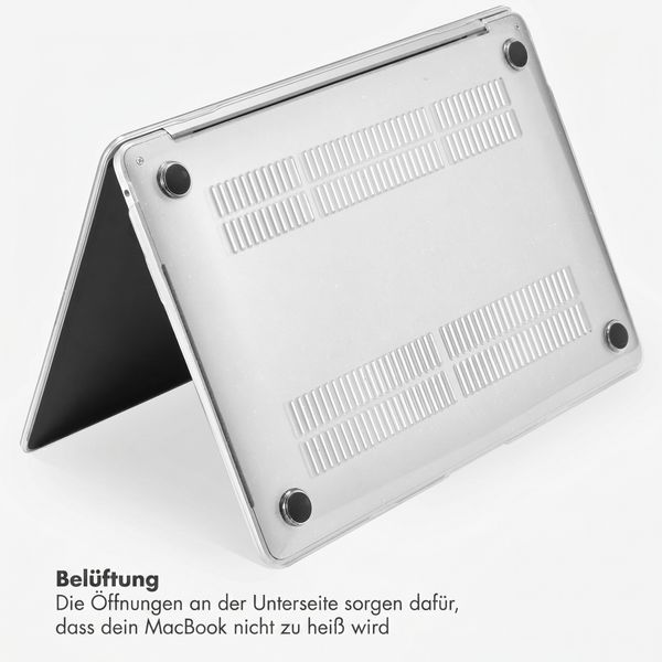Selencia Glitzer Cover für das Apple MacBook Neo 13 Zoll (2026) A18 - Transparent