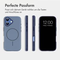 imoshion Color Backcover mit Thin MagSafe Ring Apple iPhone 16 - Dunkelblau