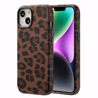 Selencia Sabi Backcover Leopardenmuster mit MagSafe Apple iPhone 14 - Mocha Brown