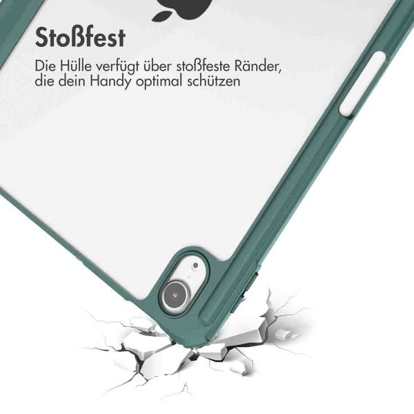 imoshion Trifold Hardcase Klapphülle Apple iPad Air 11 Zoll (2025) M3 / (2024) M2 / Air 5 (2022) / Air 4 (2020) - Grün
