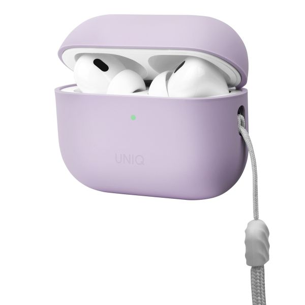 Uniq Lino Hybrid Liquid Silicone Case für Apple AirPods Pro 2 - Lilac Lavender