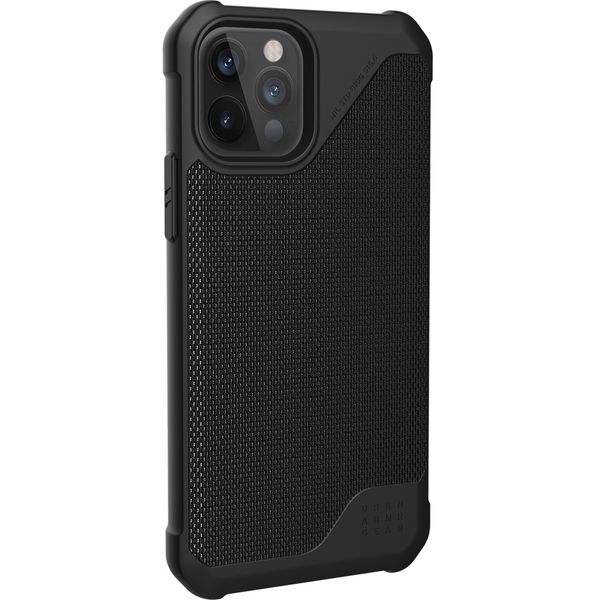 UAG Back Cover Metropolis LT iPhone 12 (Pro) - Kevlar Black