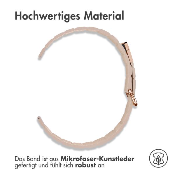 imoshion Magnetlederarmband für das Samsung Galaxy Watch 7 40/44 mm - Beige