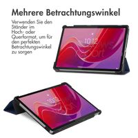 imoshion Trifold Hardcase Klapphülle für das Lenovo Tab M11 - Dunkelblau