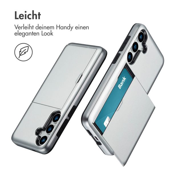 imoshion Backcover mit Kartenfach Samsung Galaxy S25 Plus - Grau