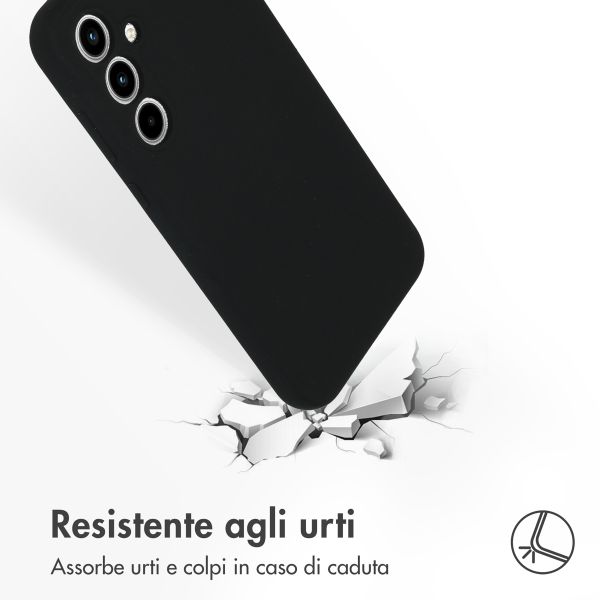 Accezz Liquid Silikoncase Samsung Galaxy A35 - Schwarz