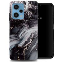 Selencia Vivid Back Cover Xiaomi Redmi Note 12 Pro (5G) - Chic Marble Black