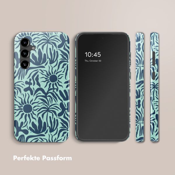 Selencia Vivid Back Cover Samsung Galaxy S23 FE - Tropical Vibes Light Blue