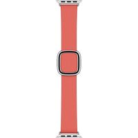 Apple Leather Band Modern Buckle für die Apple Watch Series 1 bis 9 / SE (38/40/41 mm) | Series 10 (42 mm) - Größe L - Rosa