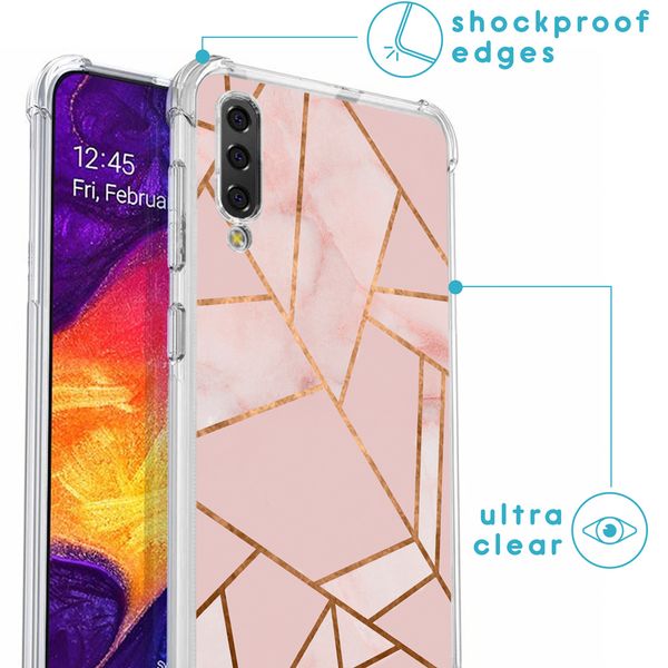 imoshion Design Hülle mit Band für das Samsung Galaxy A50 - Pink Graphic