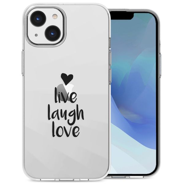 imoshion Design Hülle für das iPhone 14 - Live Laugh Love