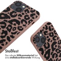 imoshion Silikonhülle design mit Band für das iPhone 13 - Animal Pink