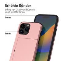 imoshion Backcover mit Kartenfach für das iPhone 14 Pro - Rose Gold