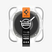 Spigen EZ FIT Glas.tR Displayschutzfolie mit Applikator für Samsung Galaxy Watch 9 / Watch 8 - 44 mm - Transparent