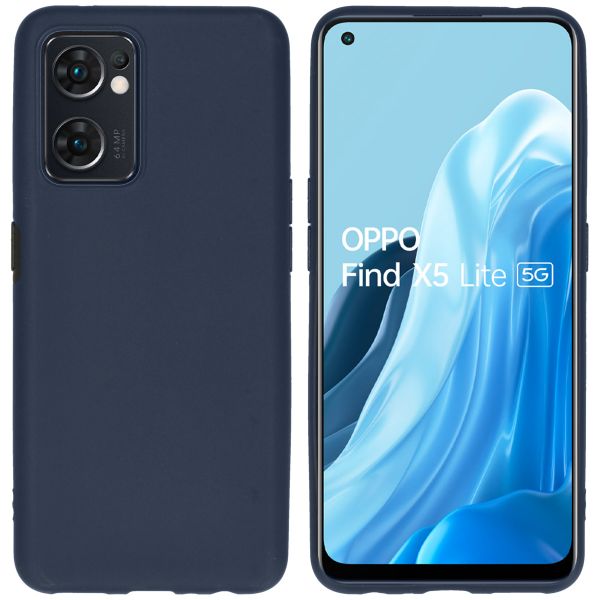 imoshion TPU Color Cover Oppo Find X5 Lite 5G - Dunkelblau