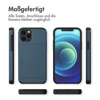 imoshion Backcover mit Kartenfach für das iPhone 12 (Pro) - Dunkelblau