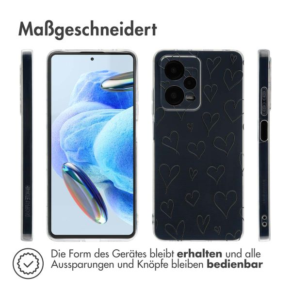 imoshion Design Hülle für das Xiaomi Redmi Note 12 Pro - Hearts