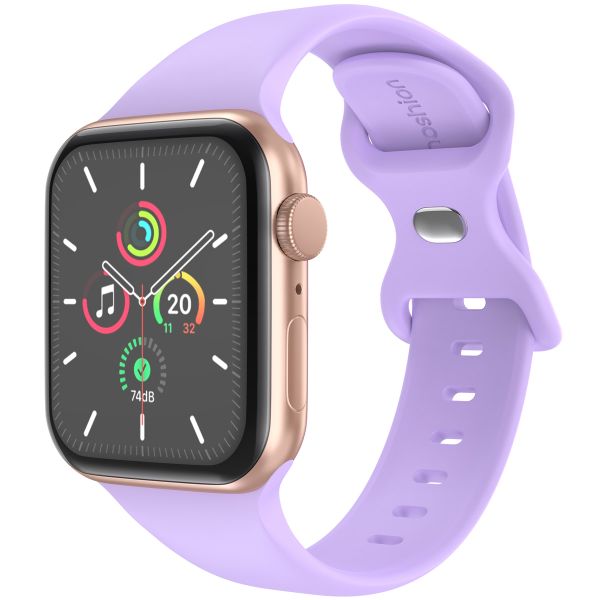 imoshion Silikonband⁺ für die Apple Watch Series 1 bis 9 / SE (38/40/41 mm) | Series 10 (42 mm) - Lila - Größe S/M