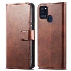 imoshion Luxuriöse Klapphülle Samsung Galaxy A21s - Dunkelbraun